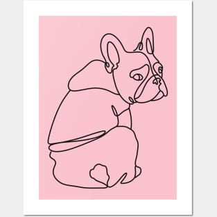 Cute Bulldog Dog Posters and Art